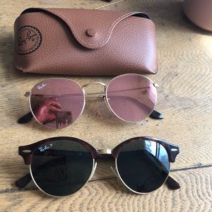 Two barely worn pairs of ray bans!